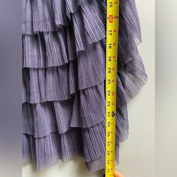 BCBG Maxazria Purple Strapless Prom Formal Dress Sz 12 - Picture 10 of 15